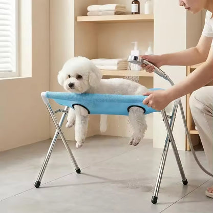 Hamaca de baño que sujeta y calma a tu perro